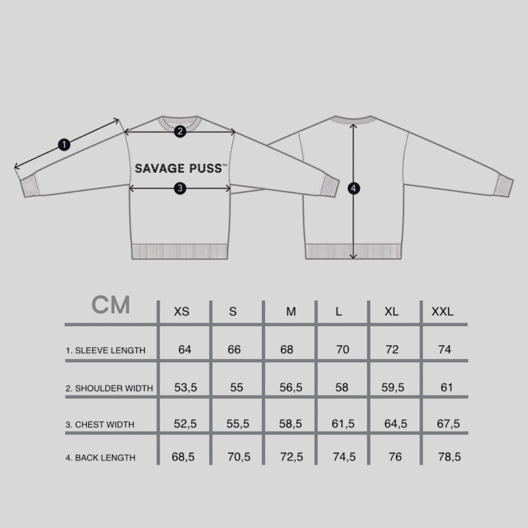 Savage Puss™ vintage gray heavy longsleeve T-shirt