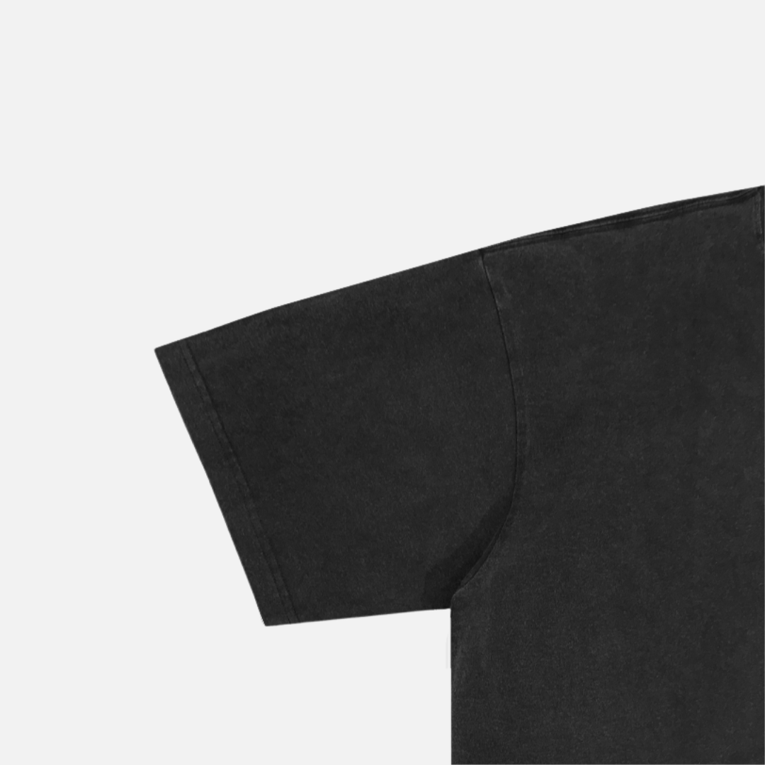 Savage Puss™ vintage black premium fabric T-shirt